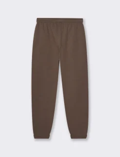 Donna Piazza Italia Donna|Pantaloni<Jogger con elastico in vita arricciato e laccetto - Cacao