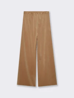 Donna Piazza Italia Donna|Pantaloni<Jogger con elastico in vita e coulisse vestibilità regular - Cammello