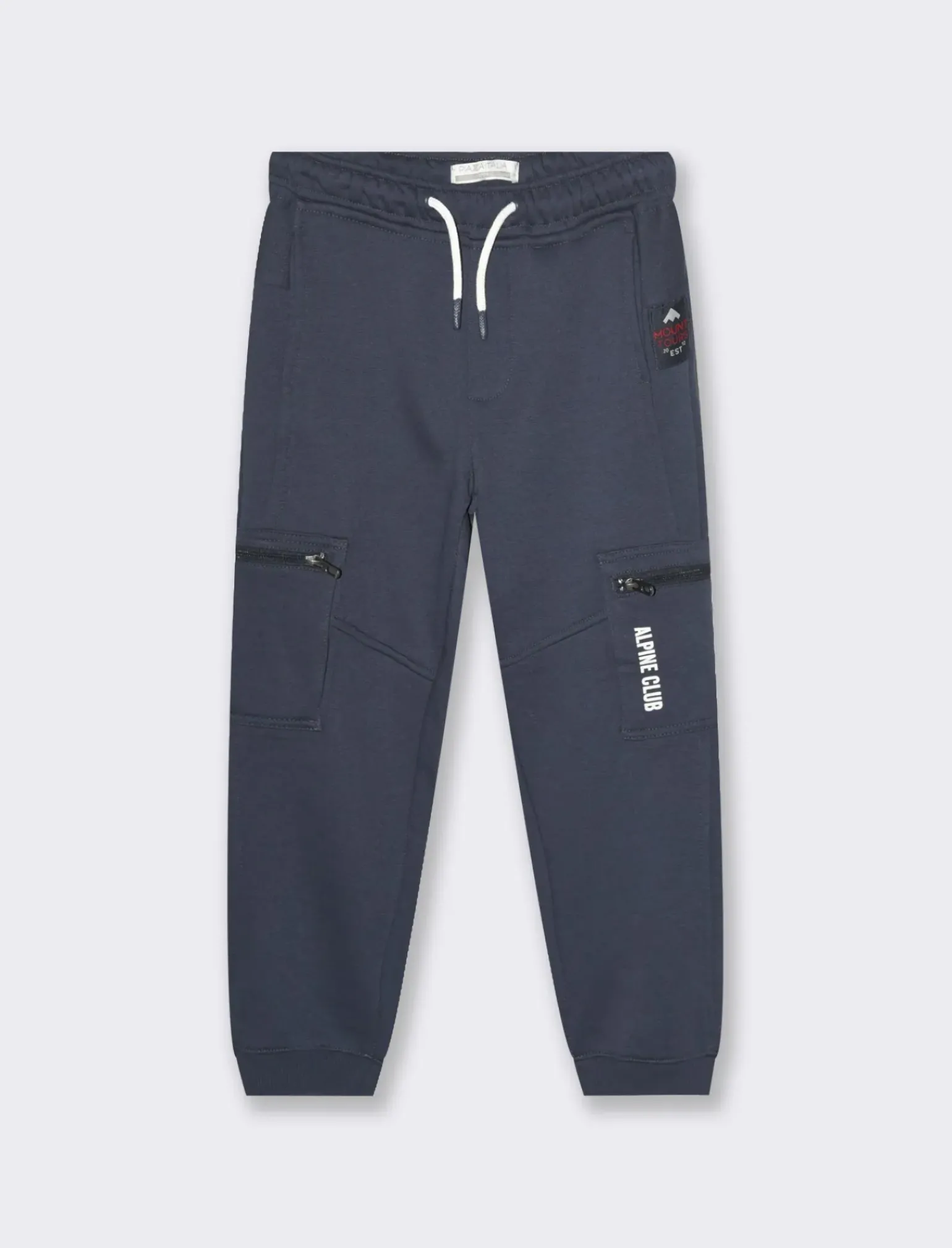 Bambino Piazza Italia Bambino|Leggings E Jogger<Jogger da bambino con elastico e lacci in vita con patch e stampa sulle tasche -