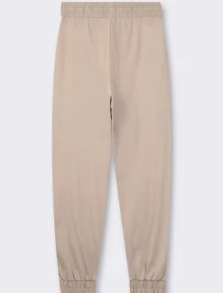 Donna Piazza Italia Donna|Pantaloni<Jogger in cotone, con coulisse ed elastico al fondo - Sabbia