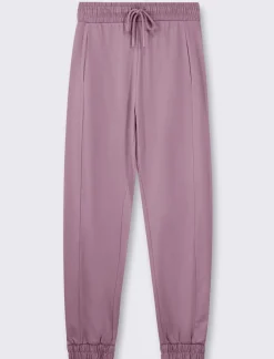 Donna Piazza Italia Donna|Pantaloni<Jogger in cotone, con coulisse ed elastico al fondo - malva