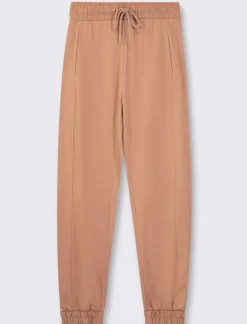 Donna Piazza Italia Donna|Pantaloni<Jogger in cotone, con coulisse ed elastico al fondo - castoro