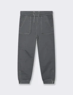 Bambino Piazza Italia Bambino|Pantaloni<JOGGER IN COTONE ELASTICO - piombo