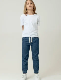 Bambino Piazza Italia Bambino<Jogger in denim con elastico fondo gamba - Denim