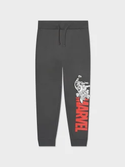 Bambino Piazza Italia Leggings E Jogger<Jogger in felpa con stampa frontale Marvel e Spiderman con coulisse in vita e costina al fondo - piombo