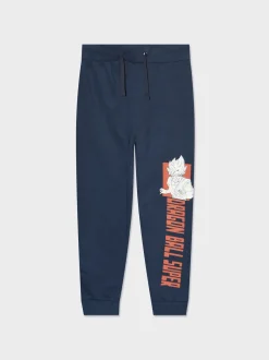 Bambino Piazza Italia Bambino|Leggings E Jogger<Jogger in felpa con stampa frontale Dragon Ball con coulisse in vita e costina al fondo -