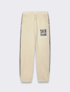 Bambino Piazza Italia Leggings E Jogger<Jogger in felpa garzata con ricamo frontale -