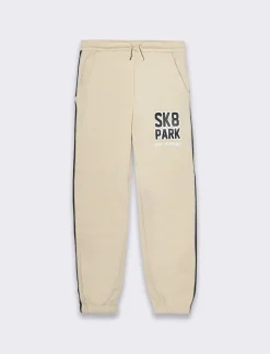 Bambino Piazza Italia Bambino|Leggings E Jogger<Jogger in felpa garzata con stampa laterale e patch frontale - mel.