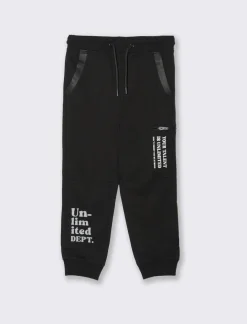 Bambino Piazza Italia Bambino|Leggings E Jogger<Jogger in felpa garzata da bambino - Nero