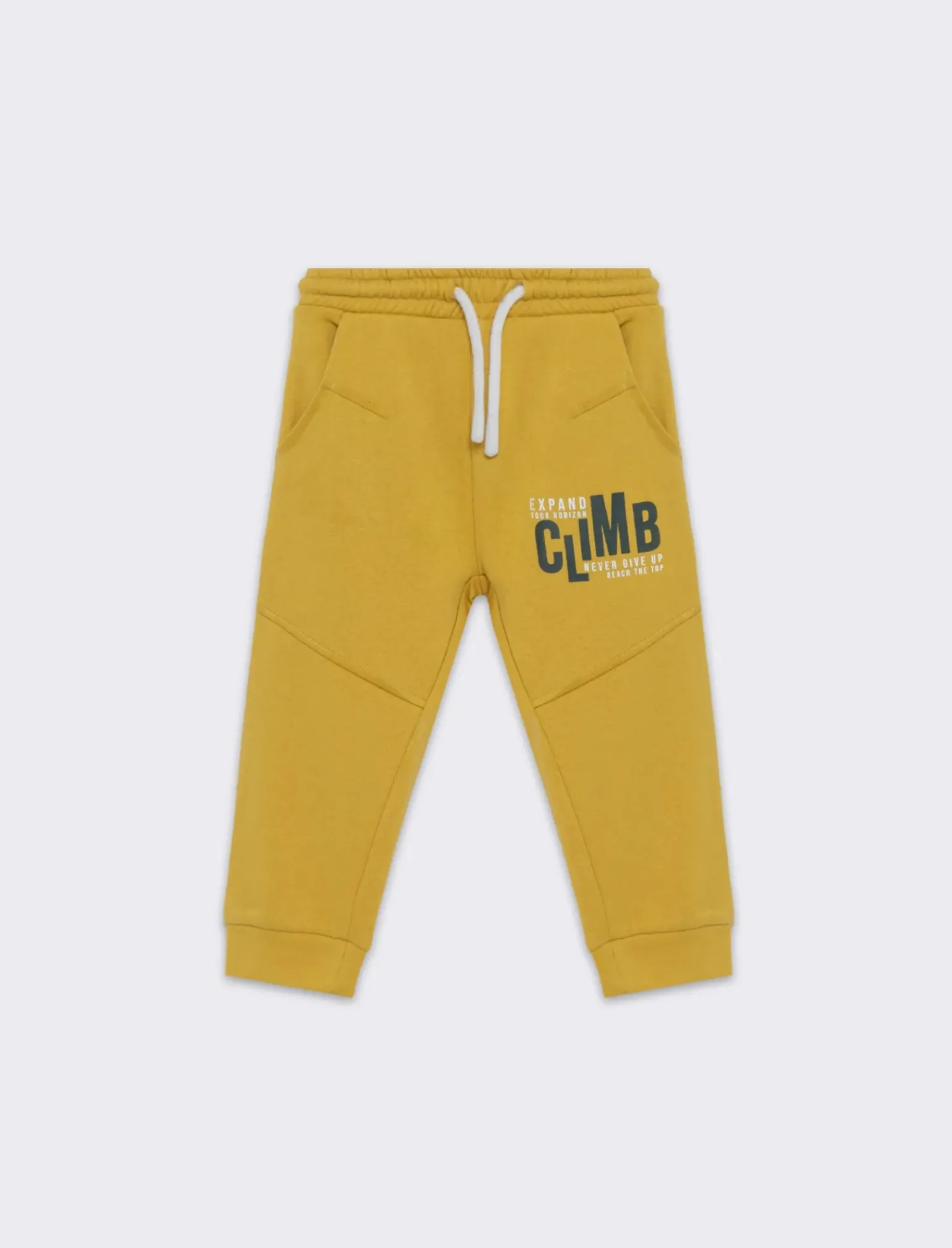 Piazza Italia Neonato|Pantaloni<Jogger in felpa garzata con mini stampe - Ocra