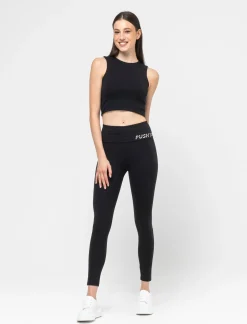 Donna Piazza Italia Donna|Pantaloni<Legging basico con bustino alto risvoltato e stampa - var 1
