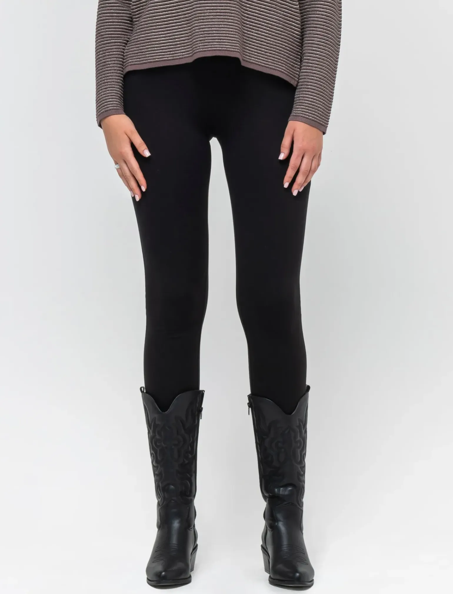 Donna Piazza Italia Donna|Pantaloni<Legging basico in punto milano e tasche sul retro -