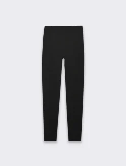 Donna Piazza Italia Pantaloni<Legging basico in tessuto di maglia garzato - Nero