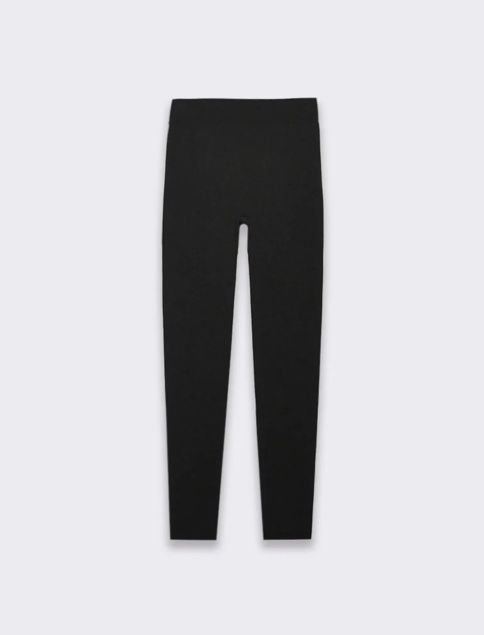 Donna Piazza Italia Pantaloni<Legging basico in tessuto di maglia garzato - Nero