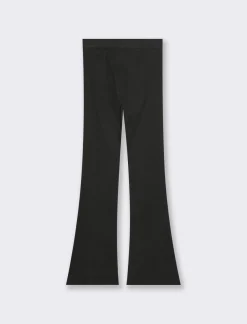 Donna Piazza Italia Donna|Pantaloni<Legging fantasia in punto milano modello flare con zip sul fianco -