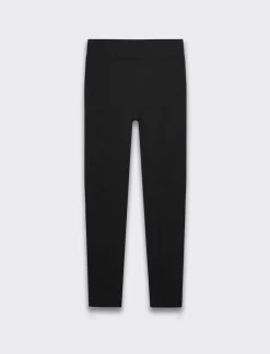 Donna Piazza Italia Donna|Pantaloni<Legging in tessuto di maglia garzato - Nero