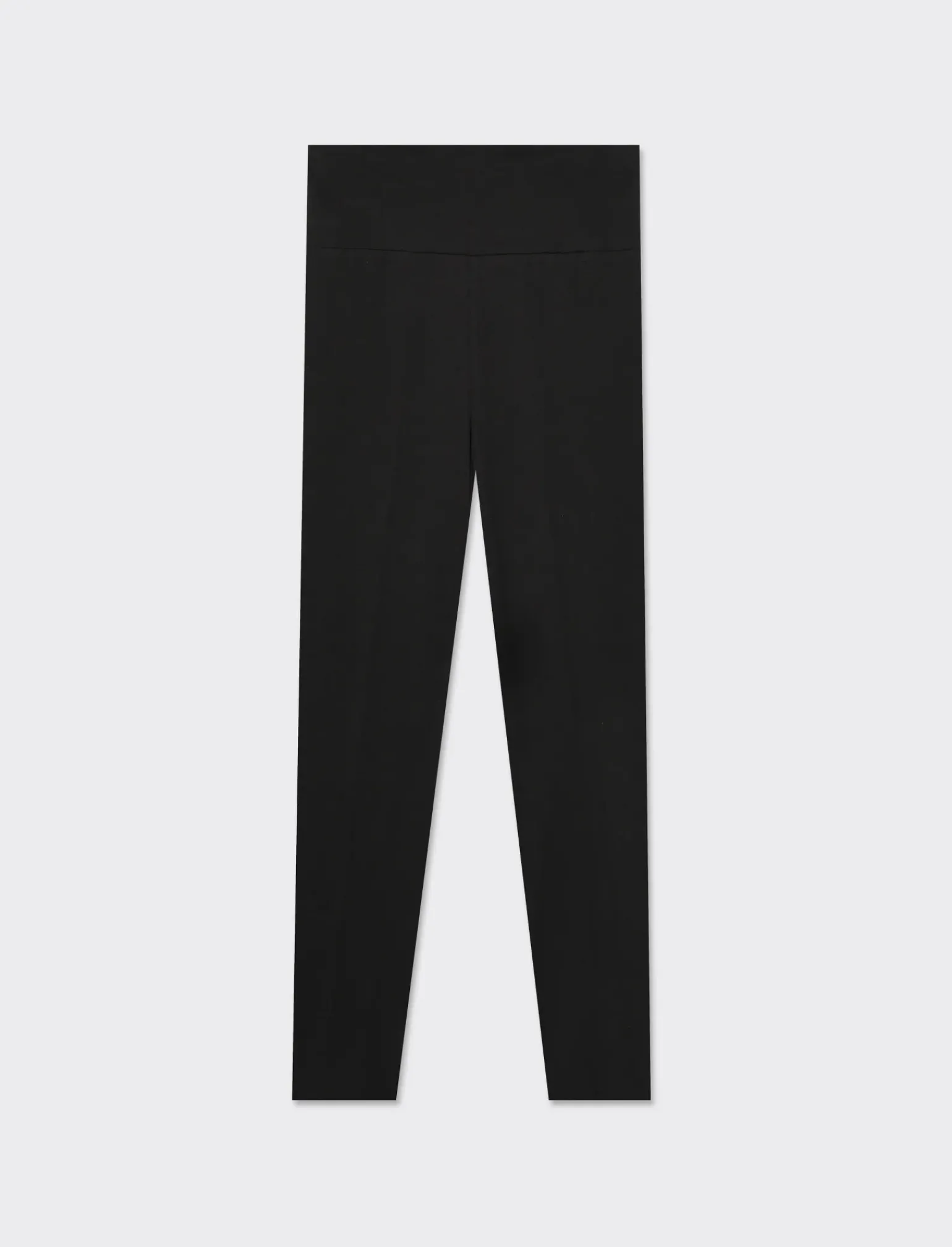 Donna Piazza Italia Pantaloni<Legging in tessuto elastico di cotone vita alta -