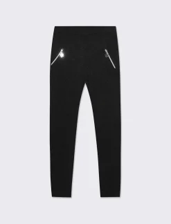 Piazza Italia Leggings E Jogger|Leggings E Jogger<Leggings basico con zip sul davanti da bambina - Nero