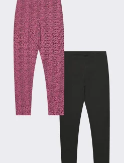Piazza Italia Bambina|Leggings E Jogger<Leggings in felpa da bambina 2 pack - Rosso amarena