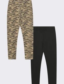 Piazza Italia Bambina|Leggings E Jogger<Leggings in felpa da bambina 2 pack - Beige