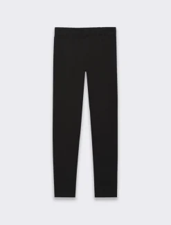 Piazza Italia Bambina|Leggings E Jogger<Leggings in punto-milano con dettaglio strass sul davanti. - Nero