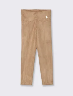 Piazza Italia Bambina|Pantaloni<Leggings scamosciato da bambina - Cuoio