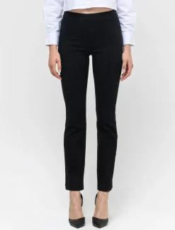 Donna Piazza Italia Donna|Pantaloni<Leggins in bengalina straight con tasche a filetto - var 1