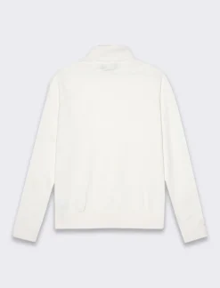 Donna Piazza Italia Donna|Maglieria<Maglia a collo alto basica in maglia fine vestibilità comfort - Avorio