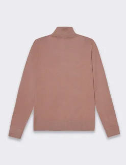 Donna Piazza Italia Donna|Maglieria<Maglia a collo alto basica in maglia fine vestibilità comfort - castoro