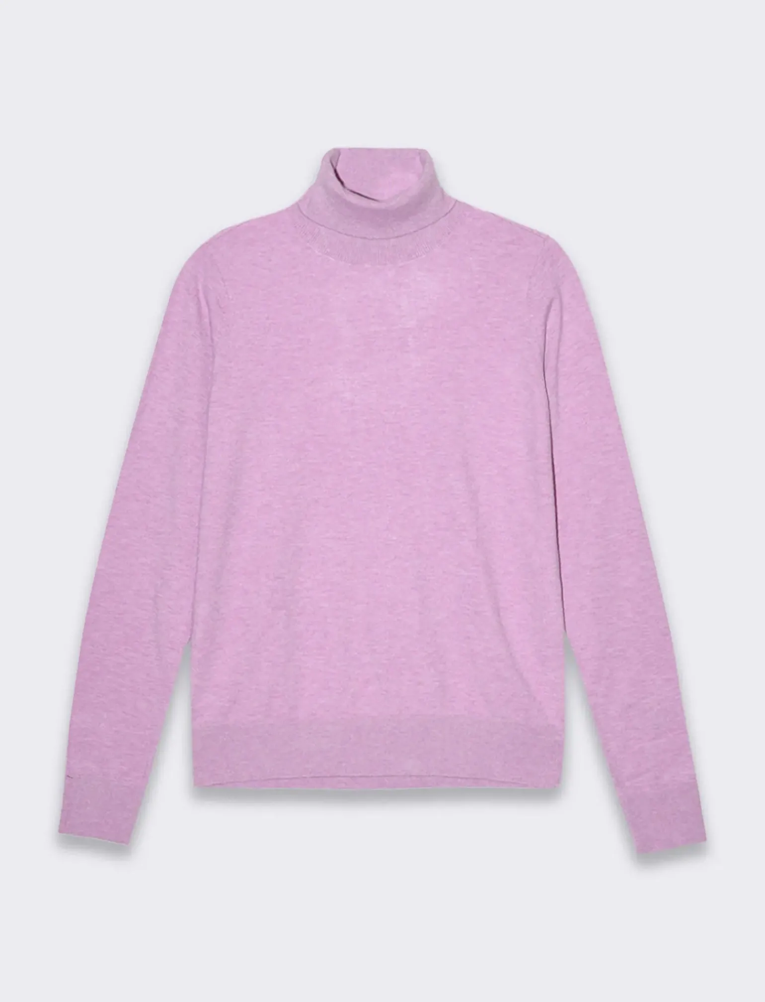 Donna Piazza Italia Donna|Maglieria<Maglia a collo alto basica in maglia fine vestibilità comfort - BEGONIA