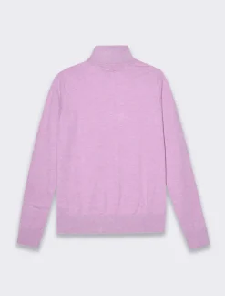 Donna Piazza Italia Donna|Maglieria<Maglia a collo alto basica in maglia fine vestibilità comfort - BEGONIA