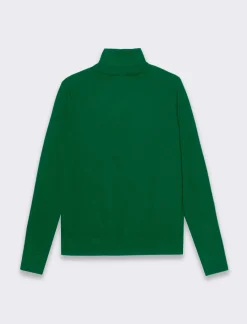 Donna Piazza Italia Donna|Maglieria<Maglia a collo alto basica in maglia fine vestibilità comfort - prato