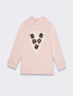 Piazza Italia Neonata<Maglia a collo alto con stampa Mylar -