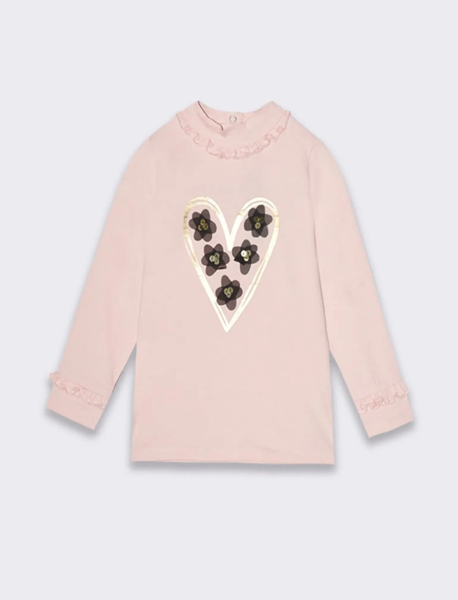 Piazza Italia Neonata<Maglia a collo alto con stampa Mylar -