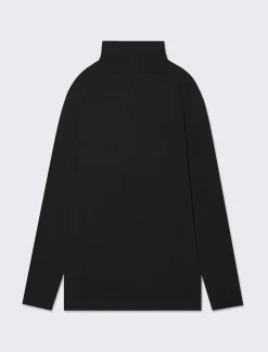 Piazza Italia Bambina|T-Shirt E Top<Maglia a collo alto in cotone elasticizzato e stampe frontali con strass adesivi decorativi -