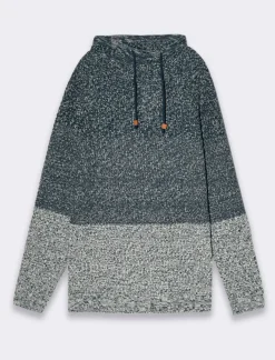 Uomo Piazza Italia Maglieria<Maglia a collo sciallato regolabile con coulisse lavorazione jacquard -