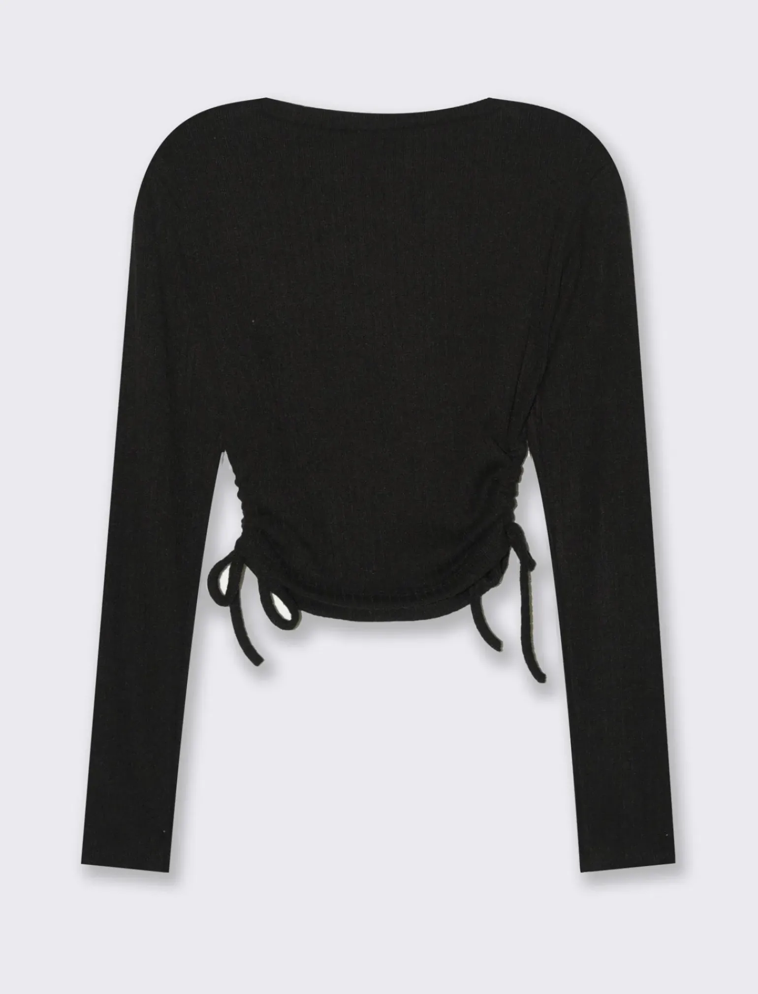 Donna Piazza Italia Maglieria<Maglia a coste con arricci sul fianco -