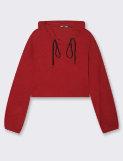 Donna Piazza Italia Maglieria<Maglia a coste con cappuccio -