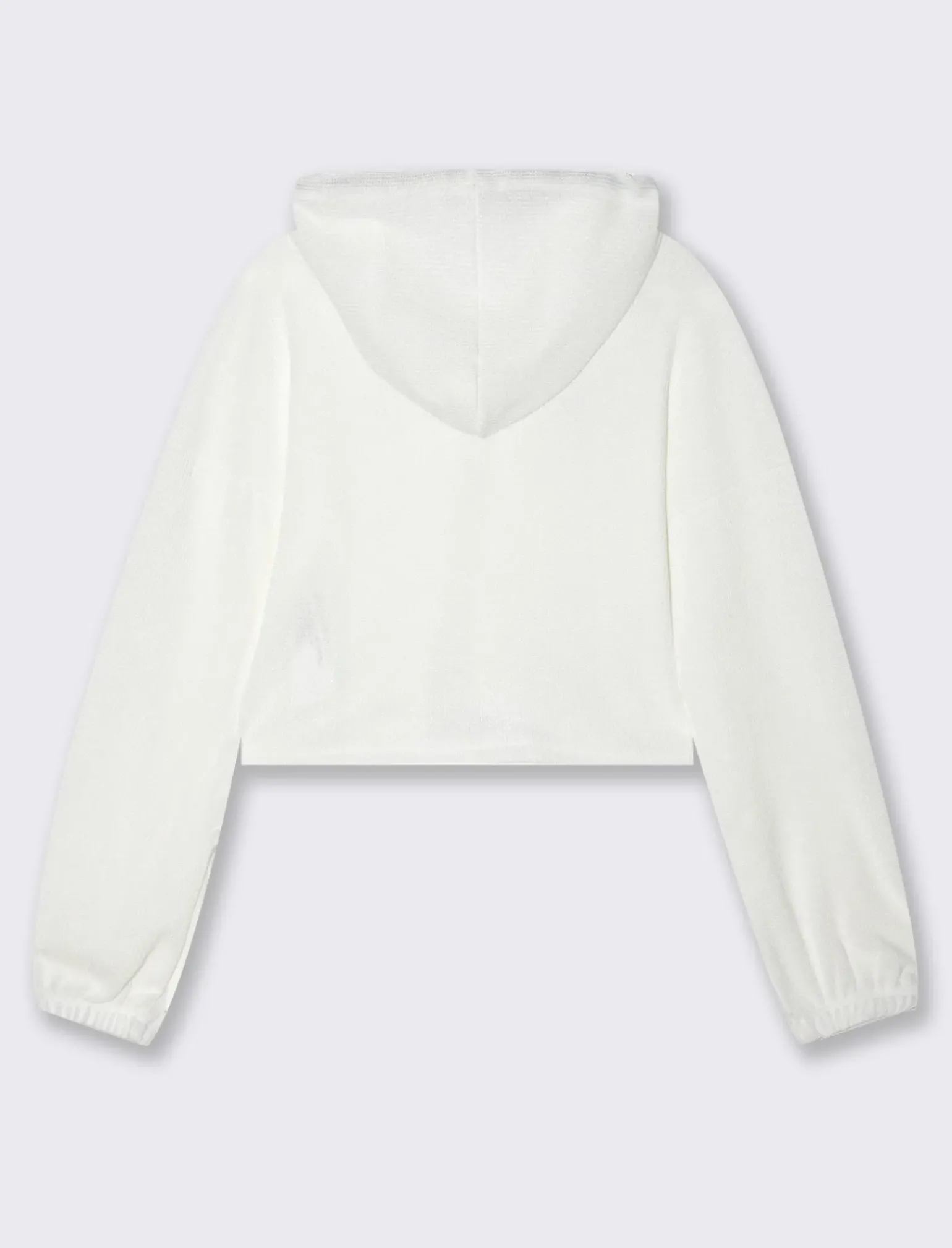 Donna Piazza Italia Maglieria<Maglia a coste con cappuccio - latte