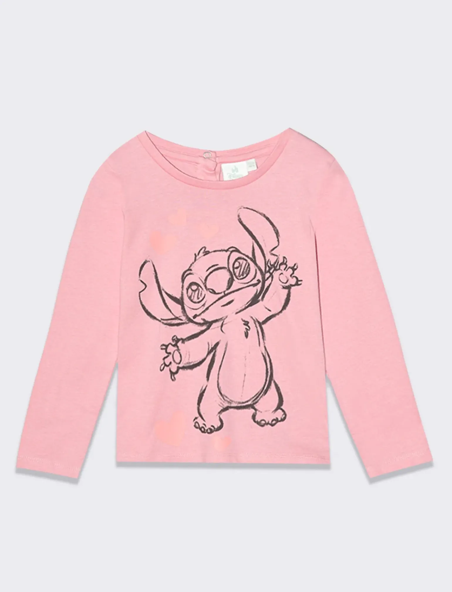 Piazza Italia Neonata<Maglia a girocollo a manica lunga, in cotone, con stampa del personaggio disney Stitch -