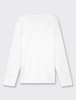 Piazza Italia Bambina|T-Shirt E Top<Maglia a manica lunga in cotone con applicazioni strass - sporco