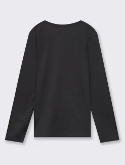 Piazza Italia Bambina|T-Shirt E Top<Maglia a manica lunga in cotone con applicazioni strass -