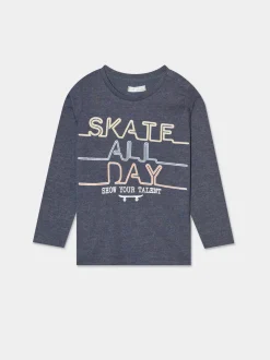 Piazza Italia Neonato|T-Shirt E Top<Maglia a manica lunga in jesrey con stampa tema skate per uno stile street  -