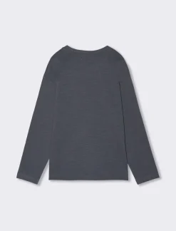 Bambino Piazza Italia Bambino|Maglieria<Maglia a maniche lunghe in jersey fiammato con stampa frontale, in quattro colori -