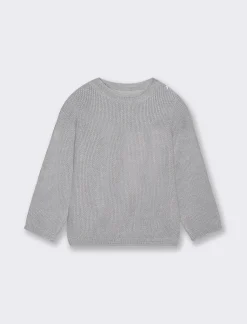 Piazza Italia Neonato|Maglieria<Maglia basica con bottoncini con lavorazione a righe - Grigio mel.