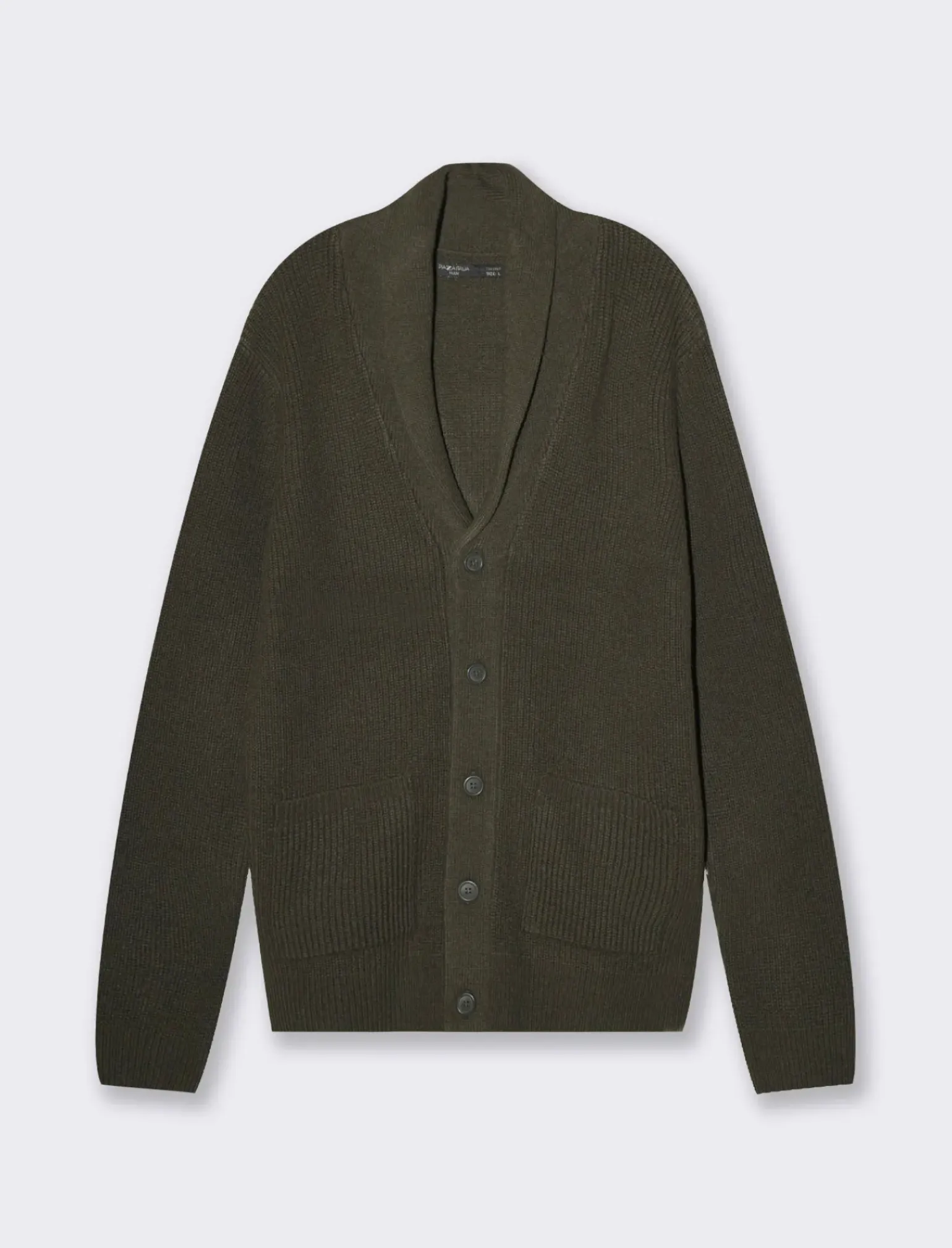 Uomo Piazza Italia Uomo|Maglieria<Maglia cardigan lavorazione jacquard a canestro regular fit -