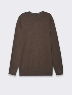 Uomo Piazza Italia Maglieria<Maglia collo alto con zip, filato premium regular fit - Moro