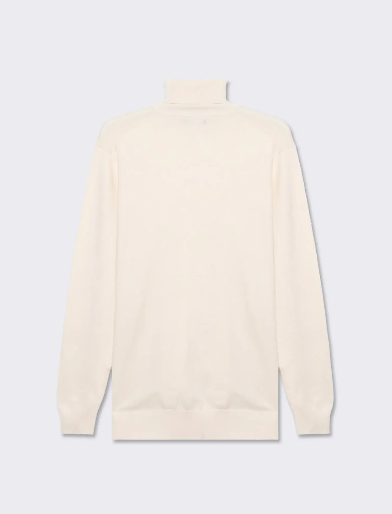 Uomo Piazza Italia Maglieria<Maglia collo alto in misto viscosa premium regular fit - latte