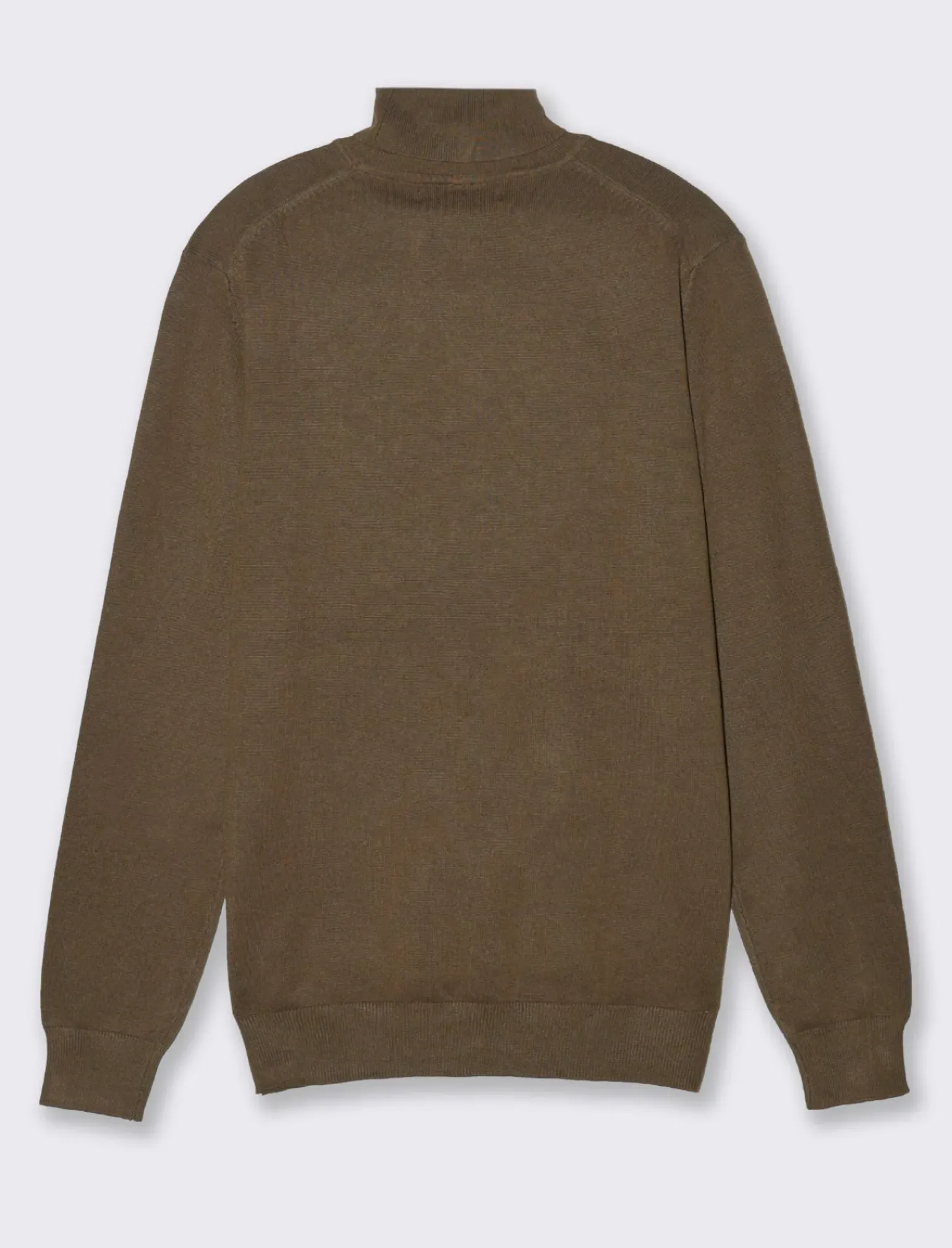 Uomo Piazza Italia Maglieria<Maglia collo alto in misto viscosa premium regular fit - Verde kaki