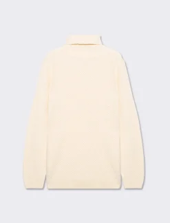 Uomo Piazza Italia Maglieria<Maglia collo alto lavorazione jacquard regular fit - ecru